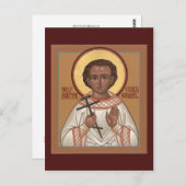 Heilige Kind Martyr Gabriel Prayer Card Briefkaart (Voorkant / Achterkant)