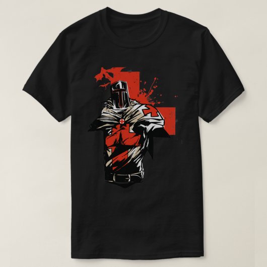 Heilige Knight Templar T-shirt (Design voorkant)