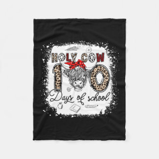 Heilige Koe 100 dagen school 100e dag smarter Teac Fleece Deken