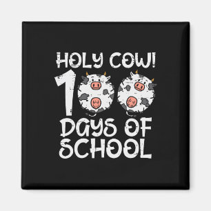 Heilige Koe 100 dagen school 100e dag smarter Teac Magneet