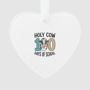 Heilige Koe 100 Dagen School Vintage Koe Shirt Des Ornament