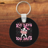 Heilige Koe 100 dagen van school meisjes leraren s Sleutelhanger (Voorkant)