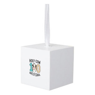 Heilige Koe 100 Dagen van School Vintage Koe Shirt Decoratie