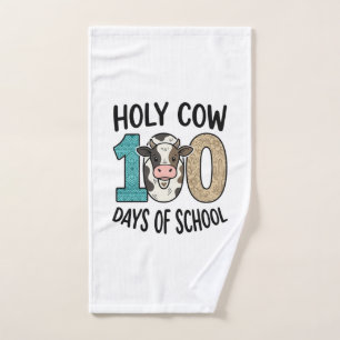 Heilige Koe 100 Dagen van School Vintage Koe Shirt Handdoek