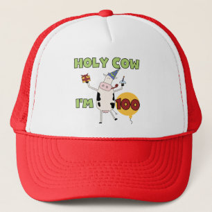 Heilige Koe 100e Birthday Tshirts en Gifts Trucker Pet