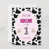 Heilige koe 1e feestuitnodiging kaart (Voorkant)