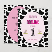 Heilige koe 1e feestuitnodiging kaart (Voorkant / Achterkant)