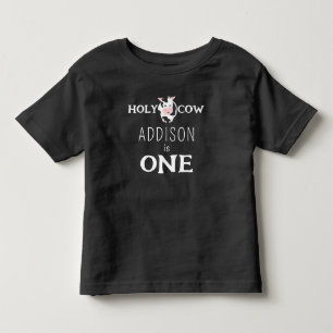 Heilige Koe 1e Verjaardag Boerderij Dier Kinder Shirts