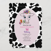 Heilige Koe 1e verjaardag Kaart (Voorkant / Achterkant)