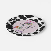 Heilige Koe 1e verjaardag Papieren Bordje (Gekanteld)