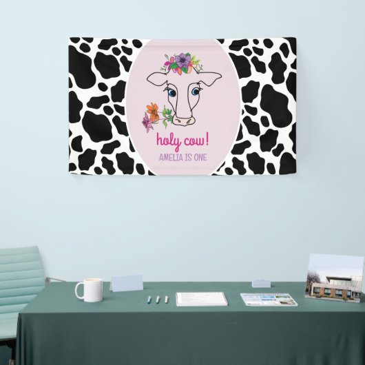 Heilige Koe 1e verjaardag Spandoek (Beurs)