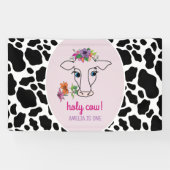 Heilige Koe 1e verjaardag Spandoek (Horizontaal)