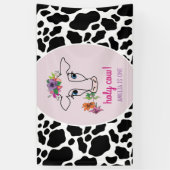 Heilige Koe 1e verjaardag Spandoek (Verticaal)