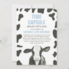 Heilige Koe 1e verjaardag Tijdcapsule kaarten