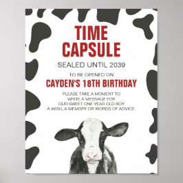 Heilige Koe 1e Verjaardag Tijdscapsule Poster