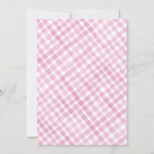 Heilige Koe 1e Verjaardag Uitnodigen met Koe Kunst Kaart (Achterkant)