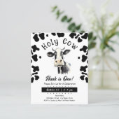 Heilige Koe 1e Verjaardag Waterverf (Staand voorkant)