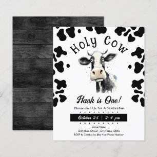 Heilige Koe 1e Verjaardag Waterverf