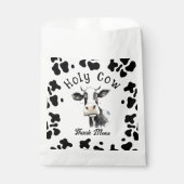 Heilige Koe 1e Verjaardag Waterverf Bedankzakje (Voorkant)