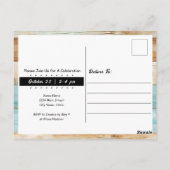 Heilige Koe 1e Verjaardag Waterverf Briefkaart (Achterkant)