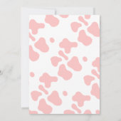 Heilige Koe 1e Verjaardags Meisje Kaart (Achterkant)