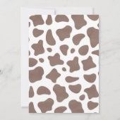 Heilige Koe  1e Verjaardagsfeestuitnodiging Kaart (Achterkant)