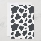 Heilige Koe 1e Verjaardagsuitnodiging Kaart (Achterkant)
