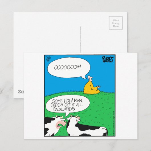 Heilige Koe 2017 Zazzle Briefkaart (Voorkant / Achterkant)