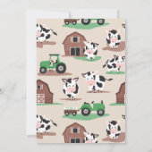 Heilige Koe 2e Verjaardag Boerderij Dierenfeest Kaart (Achterkant)
