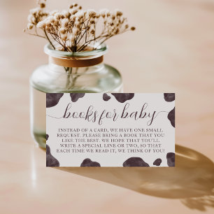Heilige Koe Baby shower Boeken voor Baby Informatiekaartje