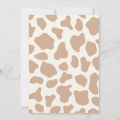 Heilige Koe Baby shower Boho Genderneutraal Kaart (Achterkant)