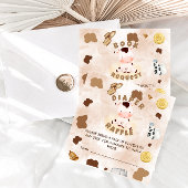 Heilige Koe Baby shower Luier Raffle Informatiekaartje