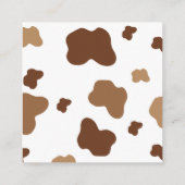 Heilige Koe Baby shower Luier Raffle Informatiekaartje (Achterkant)