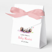 Heilige Koe Baby shower, minimalistisch meisje bab Bedankdoosjes (Voorkant Zijde)