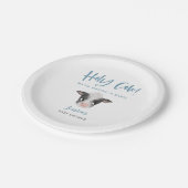 Heilige Koe Baby shower Papieren Bordje (Gekanteld)