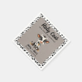 Heilige Koe Baby shower Servet (Hoek)