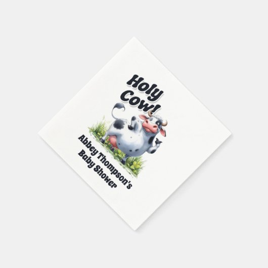 Heilige Koe Baby shower Servet (Hoek)