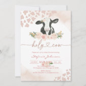 Heilige Koe Baby Shower Uitnodiging (Voorkant)