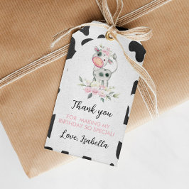 Heilige Koe Birthday Dank u Label Cadeaulabel