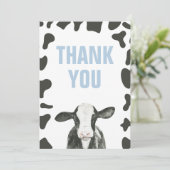 Heilige Koe Birthday Dank u wel Bedankkaart (Staand voorkant)