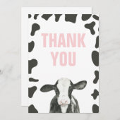 Heilige Koe Birthday Dank u wel Bedankkaart (Voorkant / Achterkant)