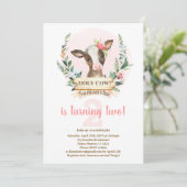 Heilige Koe Birthday Girl Uitnodiging (Staand voorkant)