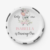 Heilige Koe Birthday Papieren Bordje (Voorkant)