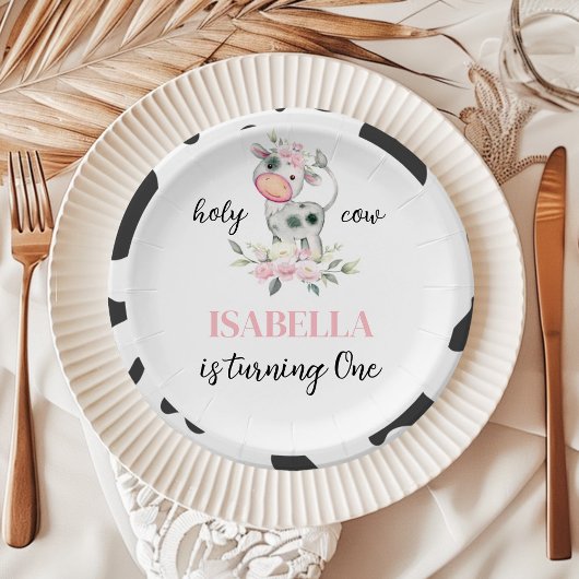Heilige Koe Birthday Papieren Bordje