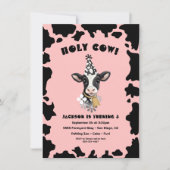 Heilige Koe Birthday Partij Kaart (Voorkant)