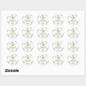 Heilige Koe Birthday Sticker Labels (Vel)