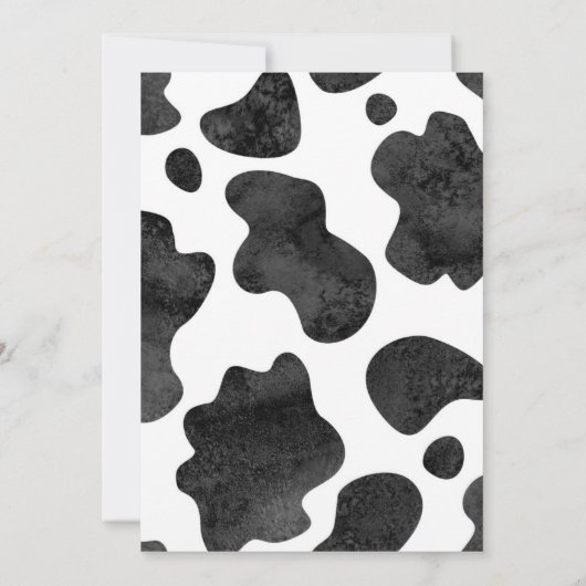 Heilige Koe Birthday Uitnodiging (Achterkant)