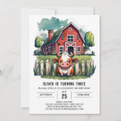 Heilige Koe Birthday Uitnodiging (Voorkant)