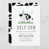 Heilige Koe Blauwe Partij Pet Boterfly Jongen 1 ve Kaart (Voorkant / Achterkant)