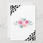 Heilige Koe Bloemen 1e verjaardag Kaart (Achterkant)